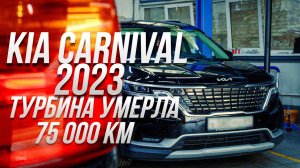 Kia Carnival 2023: турбина умерла на 75 000 км. Что убило мотор?