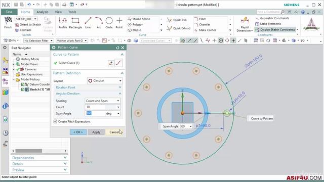 006 Create circular pattern смотреть онлайн