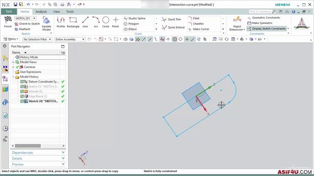 007 Create intersection curve смотреть онлайн