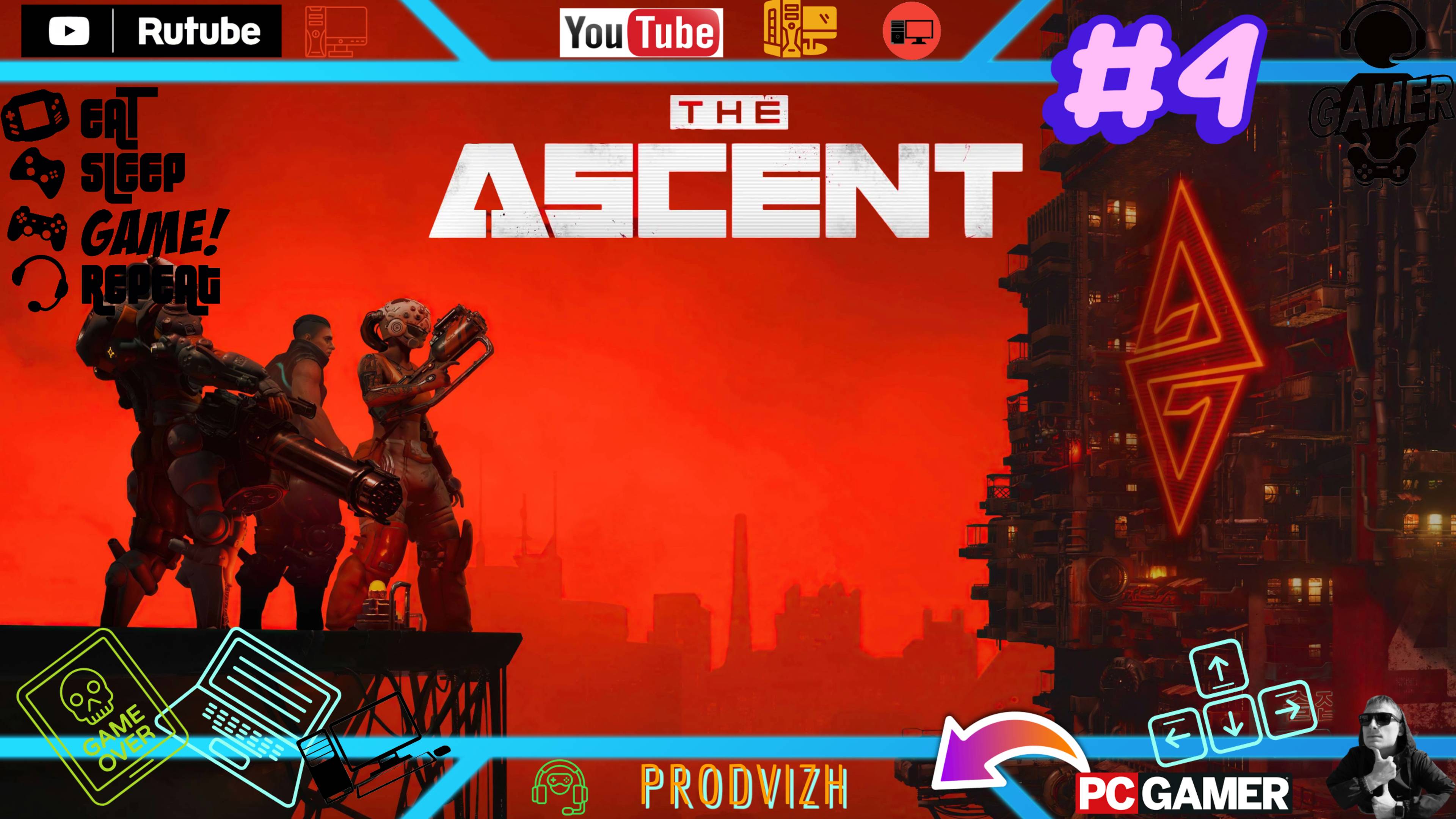 ►Прохождение The Ascent #4 - Ганс и Башни черного озера [4К] (по самые яйца)