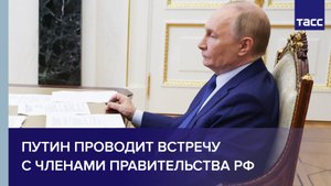 Путин проводит встречу с членами Правительства РФ