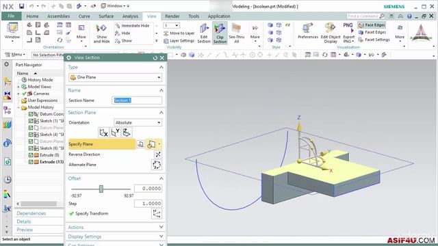 004 Boolean option in extrude tool смотреть онлайн