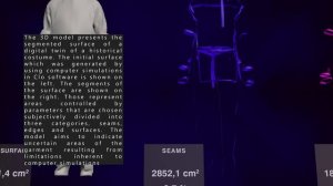 Digital twin of costume #15 – Segmented surface