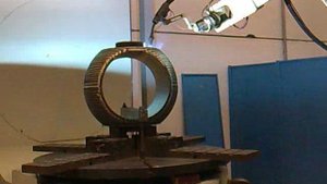 TIESSE ROBOT наплавка шара запорной арматуры Video016