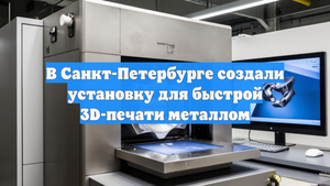 В Санкт-Петербурге создали установку для быстрой 3D-печати металлом