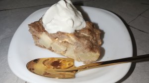 ленивая шарлотка из цельнозерновой муки