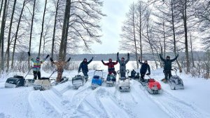Приключение на мотобуксировщиках до заброшенной воинской части. Мотобуксировщик baltmotors 2024