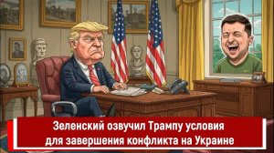 Зеленский озвучил Трампу условия для завершения конфликта на Украине