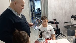 у Данила диплом за проведении сеанса радиосвязи с космонавтами