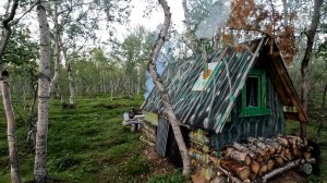 Поход в избу после отпуска, здравствуй мини-избушка ,  лесные дела ,посиделки у костра, рыбалка.