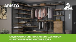 Гардеробная система ARISTO с декором из натурального дуба
