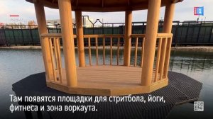 В Ноябрьске завершают благоустройство у озера Безымянного