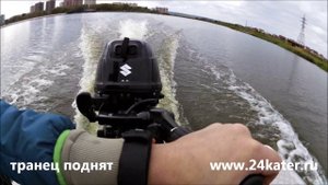 РусБОТ 52 JON JET Pro с ГЛУБОКИМ ТОННЕЛЕМ тест с SUZUKI DF20AS JET и SUZUKI DF20AS