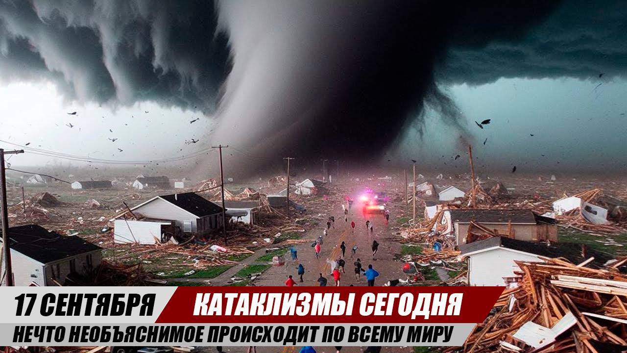 Новости Сегодня 17.09.2025 ЧП, Катаклизмы, События Дня: США Торнадо Европа Шторм Англия Наводнение
