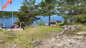 Вид на Свирь с базы отдыха "Форпост Онега"