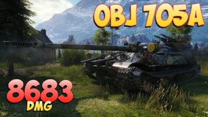 Об 705А • Ленивый! - 3 Фрагов 8.6K Урона • Мир Танков