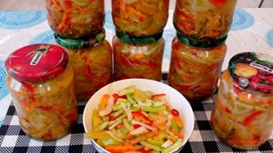 Вкусный Салат на Зиму из ЗЕЛЕНЫХ ПОМИДОРОВ