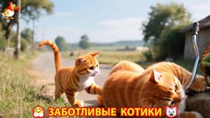 Заботливые котики спешат на помощь 😸😹😻 (342)