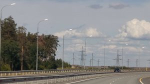 По платной дороге из Ульяновска в Самару.Едем на ночной забег "Огни Самары".Жилье не бронировали.