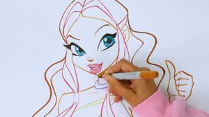 Как нарисовать Лейлу цветными маркерами