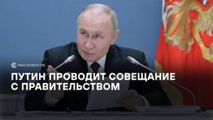Путин на совещании с правительством