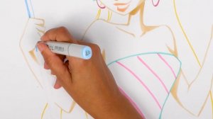 Стелла цветными маркерами