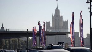Украшение города Москвы 878 лет флагами РУСФЛАГ