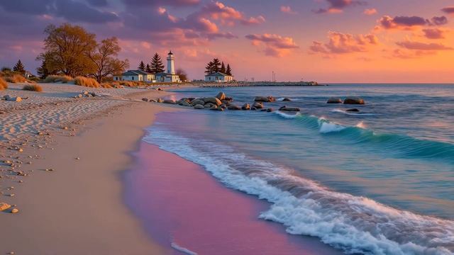 Deep Chillout & Ambient Music for Relaxation ~ Serene Ocean Waves at Sunset Bliss