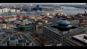 Коптер: крыши  старого Петербурга