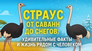 Страус, от саванн до снегов. Удивительные факты и жизнь рядом с человеком.