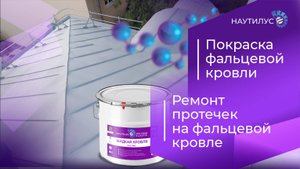 Ремонт протечек на фальцевой кровли при помощи Жидкой кровли РУФ ПРО. Гидроизоляция каучуковая