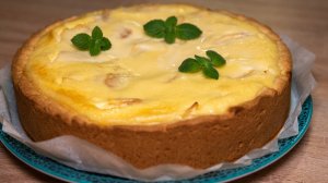 ПИРОГ на песочной основе с ЯБЛОКАМИ и сметанным суфле