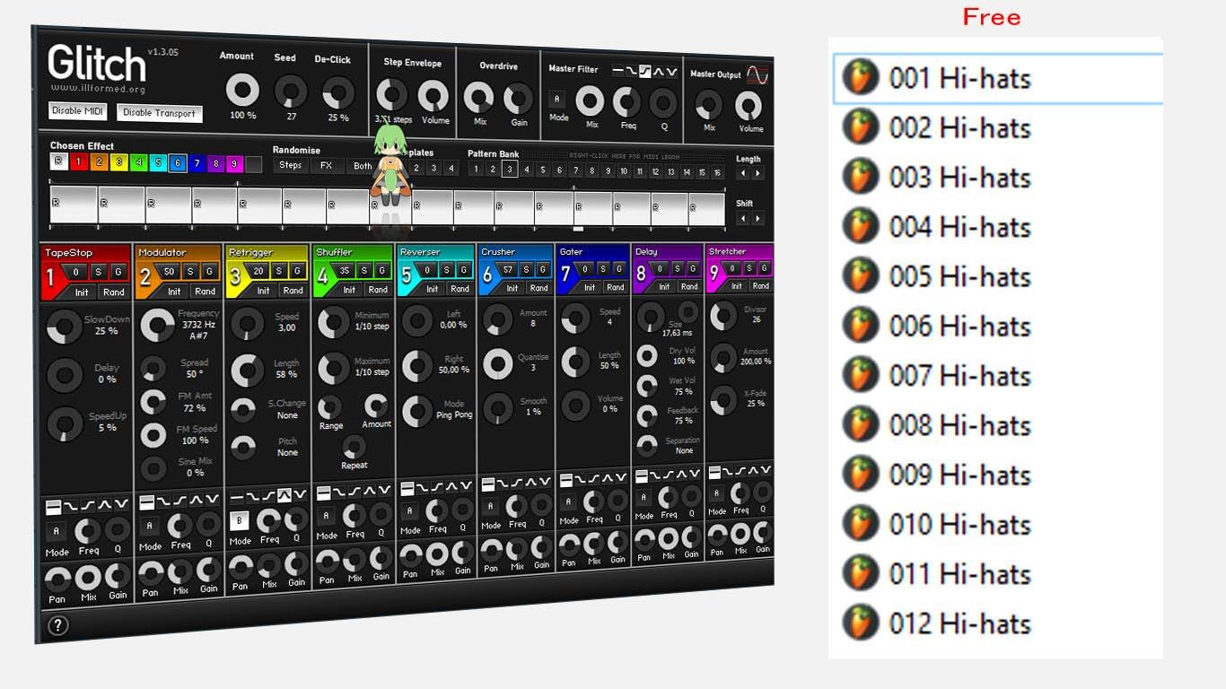 FREE Dblue Glitch Preset pack Hi-hats by Soulbringer