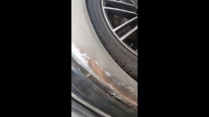 Арки saab 9-3 , переварка, шпатлёвка, грунтовка , покраска