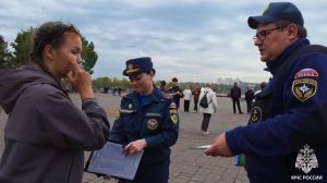 Профилактическая акция, приуроченная к 35-летию МЧС России, прошла в Иркутске
