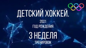 Детский хоккей среди малышей 2021 года рождения. Тренировка. 3 неделя.
