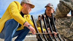 Заливка фундаментной плиты - дом из газобетона Ytong