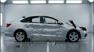 AI Explosion Test 1: Car Blown Apart in Cinematic Slow Motion