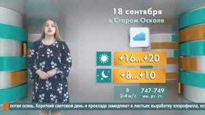 Погода в Старом Осколе на 18 сентября