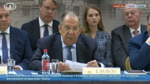 С.В.Лавров в ходе посольского «круглого стола» по тематике урегулирования ситуации вокруг Украины