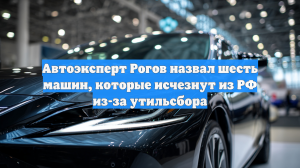 Автоэксперт Рогов назвал шесть машин, которые исчезнут из РФ из-за утильсбора