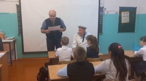 4В КЛАСС 2АЯ ШКОЛА аЗНАКАЕВО аСХАТ АБЫЙ ВРУЧЕНИЕ ДИПЛОМА зА ТЕХ КТО В МОРЕ