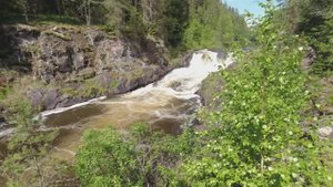 Водопад Кивач. Карелия.