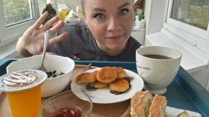 Мукбанг завтрак на балкончике #фудблог #мукбанг #утро #завтрак