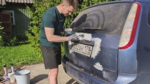 Убираю ржавчину на авто не за 5 минут