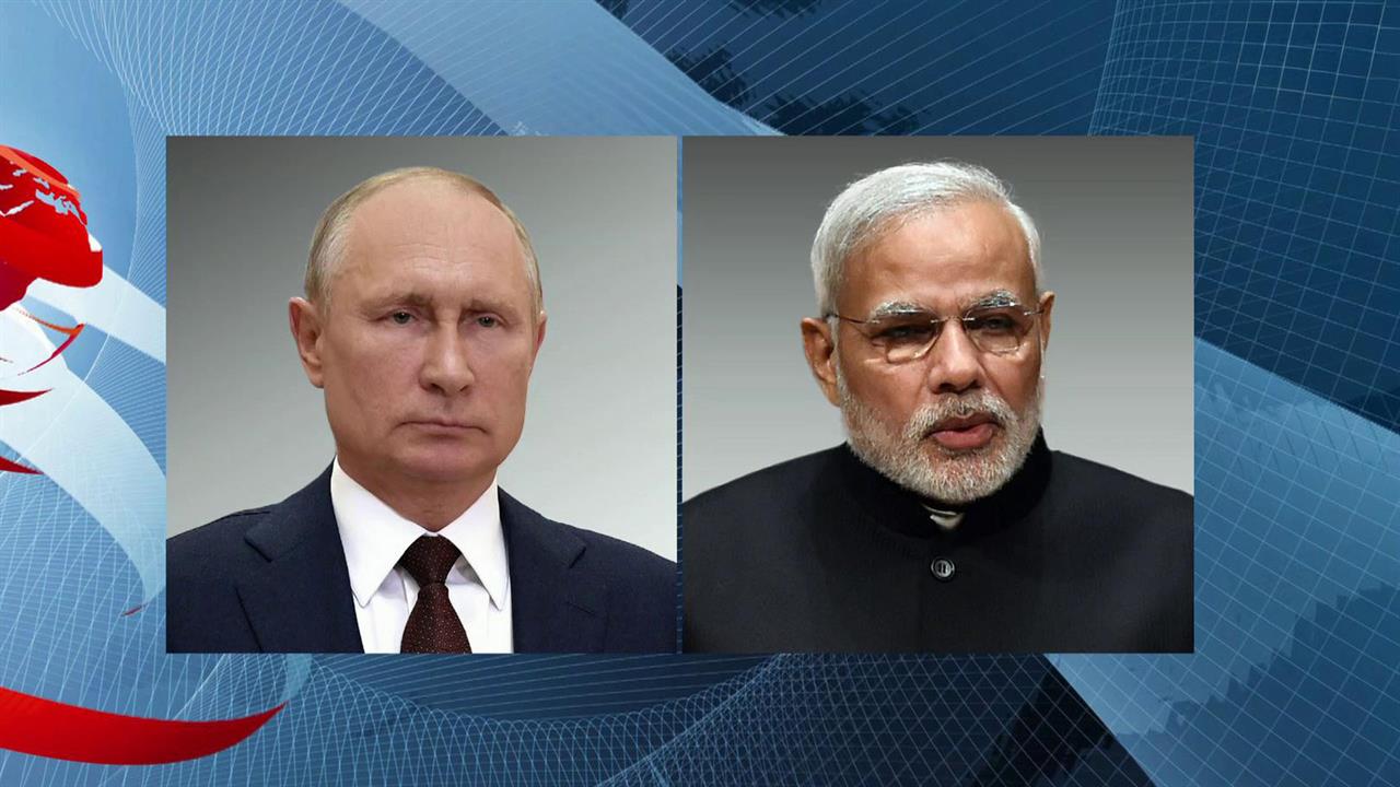 Владимир Путин поздравил с 75-летием премьер-министра Индии Нарендру Моди