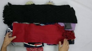 38963 Шапки шарфы перчатки взрослые, 8пак, 14D, секонд (extra) оптом