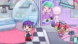 В модном магазине одежды