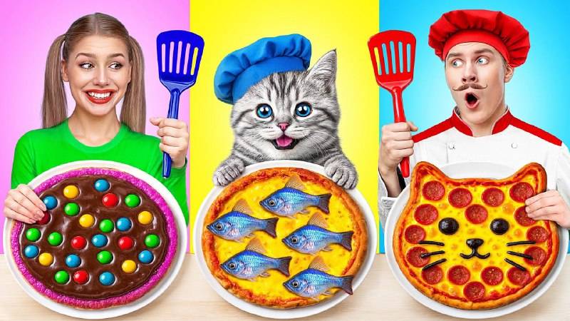 КУЛИНАРНЫЙ СУПЕР ЧЕЛЛЕНДЖ Я ПРОТИВ БАБУШКИ И КОТИКА