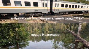 2025-09-17 в Ногинск в благотворительный фонд "Фея" // пруд в Иванисово